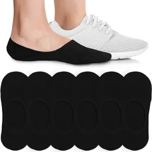10 pairs of No Show,Boat socks Womens - Non Slip Low Cut Ankle - Invisible Liner Socks for Casual & Formal Wear - Soft & StretchableBlack