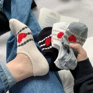 6 Pairs No Show,Boat socks Womens - Non Slip Low Cut Ankle - Invisible Liner Socks for Casual & Formal Wear - Soft & Stretchable,Grey