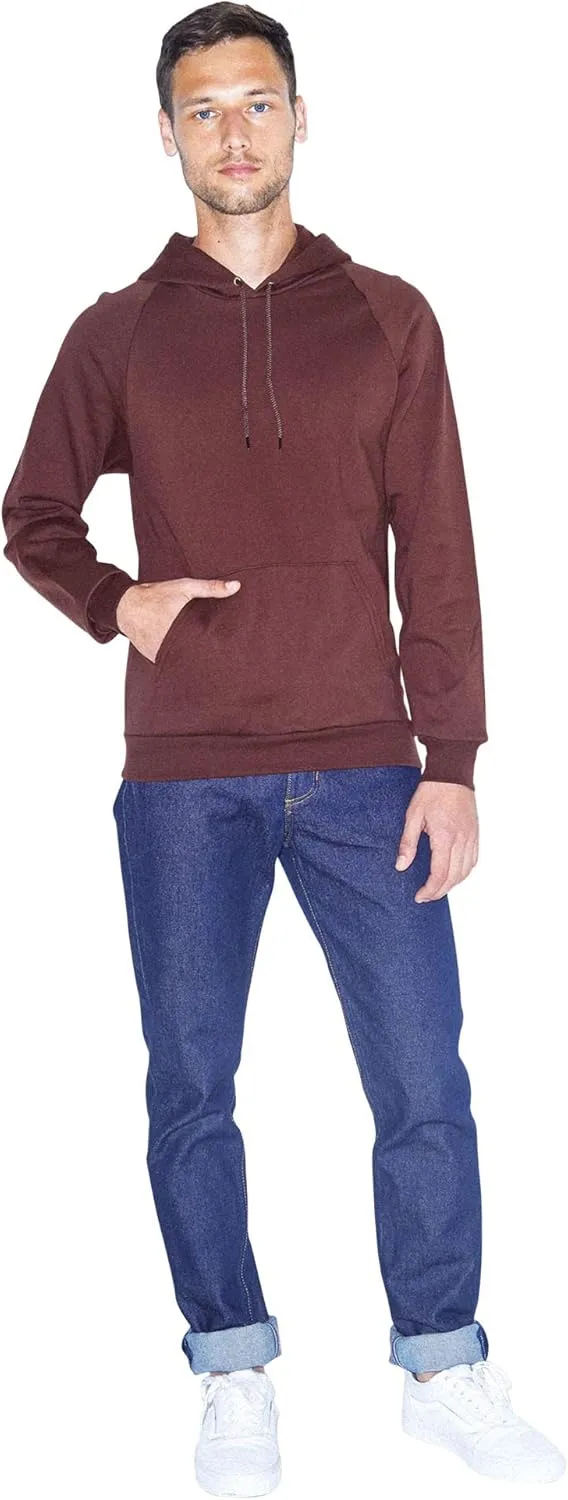 American Apparel Men's California Fleece Long Sleeve Pullover Hoodie
