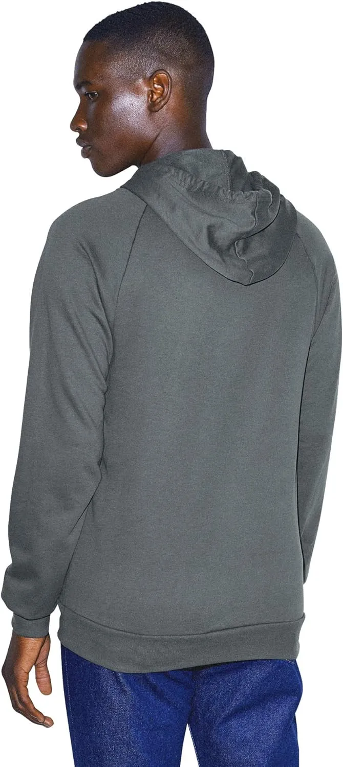 American Apparel Men's California Fleece Long Sleeve Pullover Hoodie