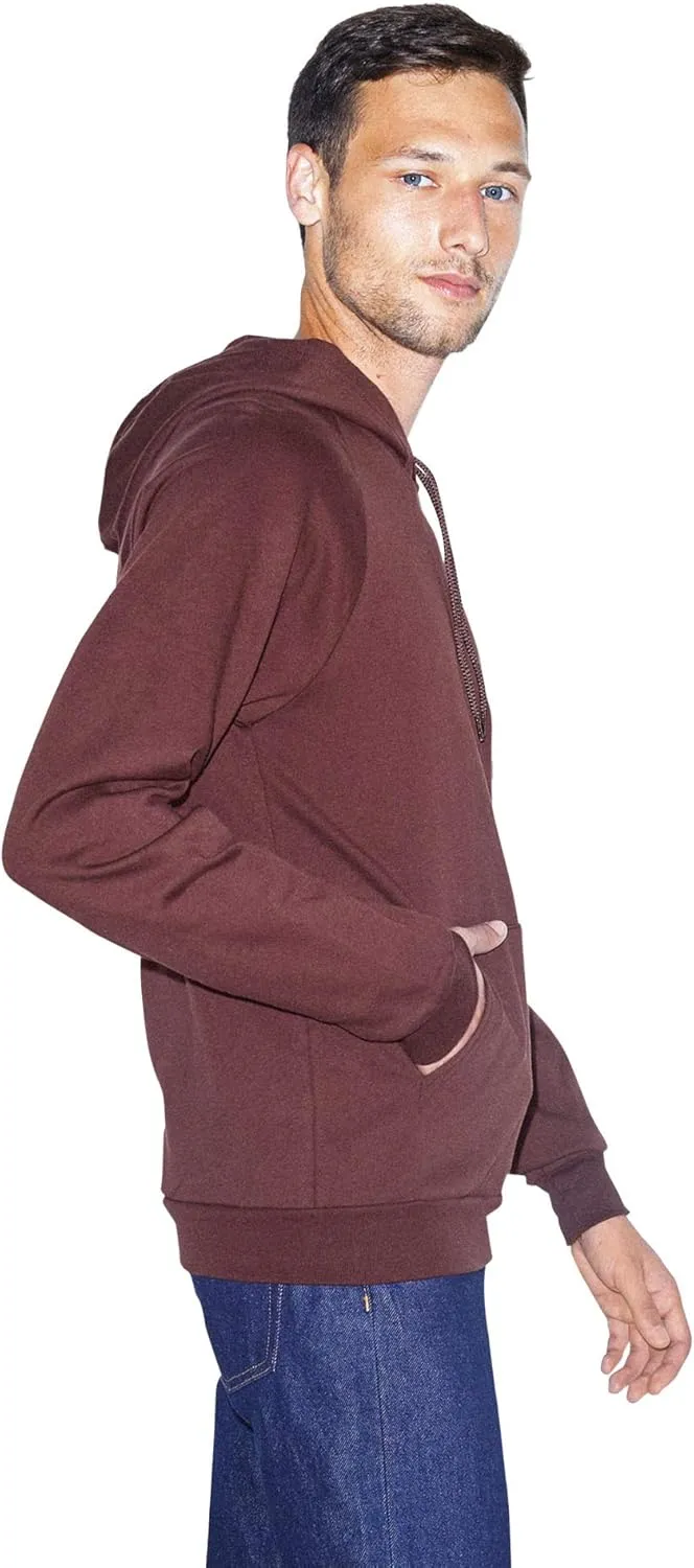 American Apparel Men's California Fleece Long Sleeve Pullover Hoodie