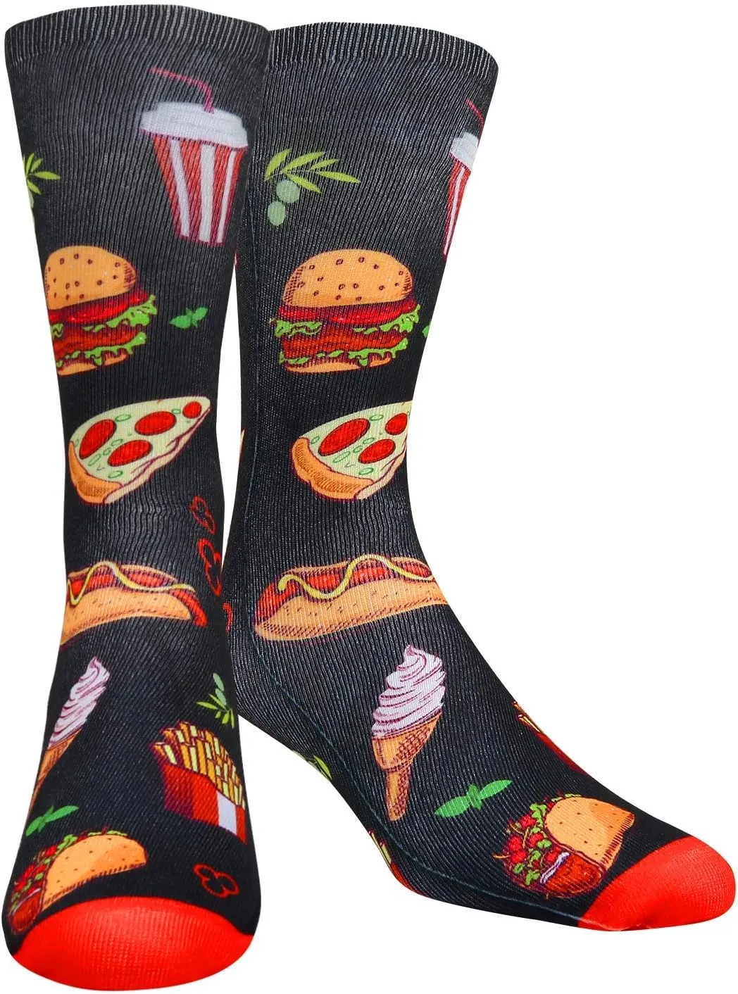 Benefeet Sox Funny 3D Food Socks Men Boys Kids Adults Novelty Graphic Crew Tube Socks Crazy Design Cotton Casual Dress Socks
