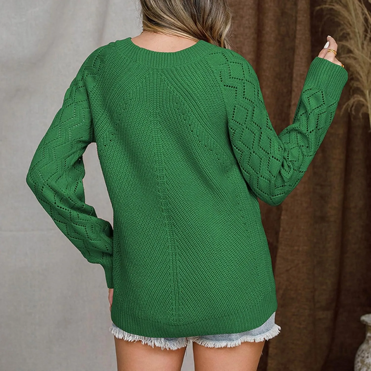 Cable Knit Sweater Women Work Office Dress Shirts Long Sleeve Oversized Sweaters Oversized Cozy Chunky Tops