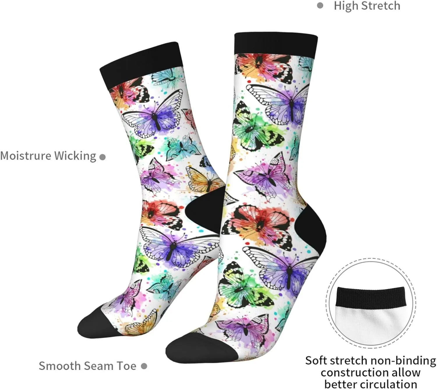 Casual Unisex Novelty Socks Fashion Comfortable Dress For Men Women