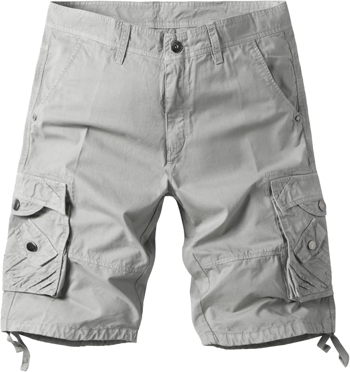 DGHM-JLMY Mens Cotton Camo Cargo Shorts Relaxed Fit Multi-Pockets Casual Short Pants Running Traning Straight Work Shorts