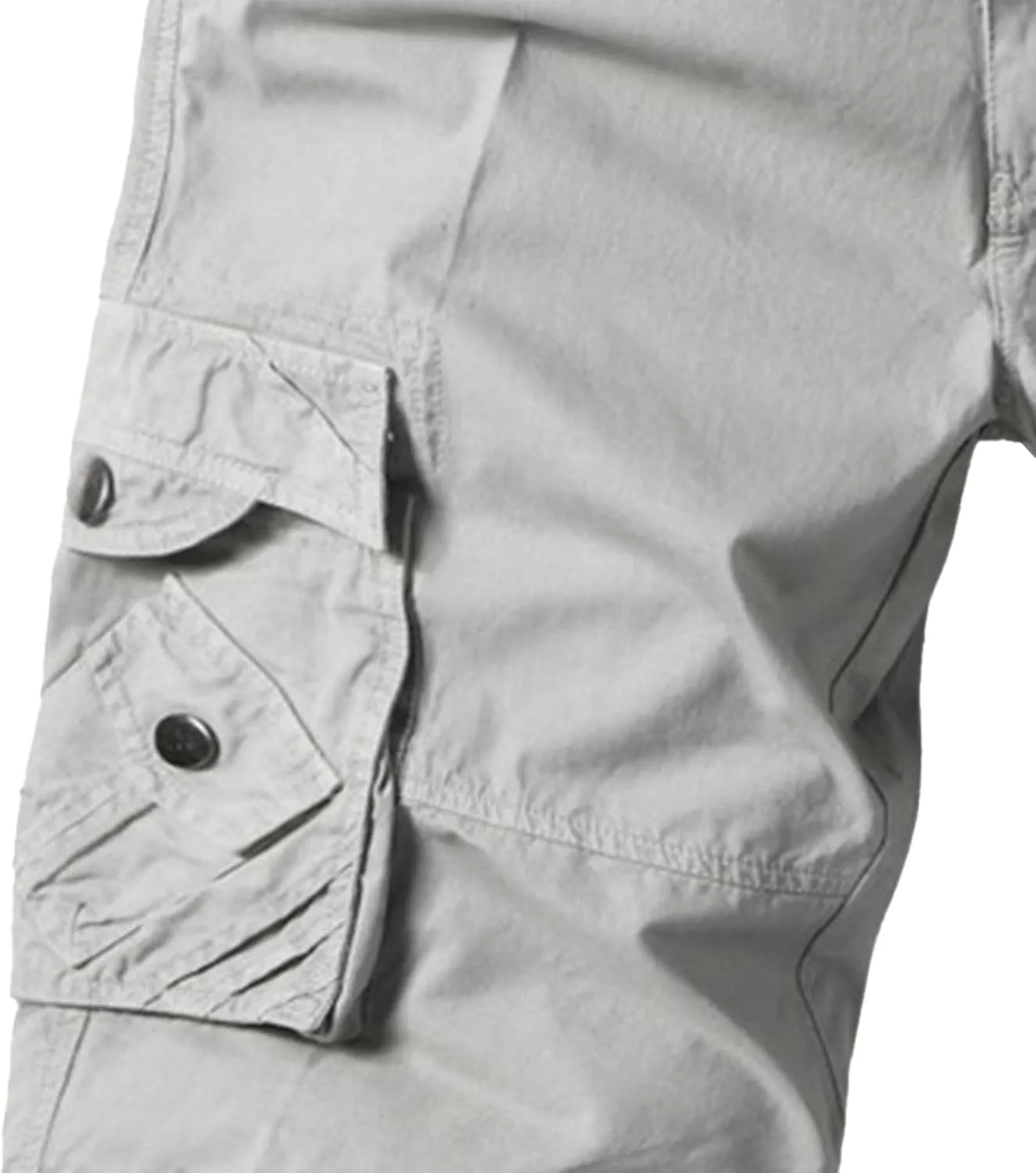 DGHM-JLMY Mens Cotton Camo Cargo Shorts Relaxed Fit Multi-Pockets Casual Short Pants Running Traning Straight Work Shorts