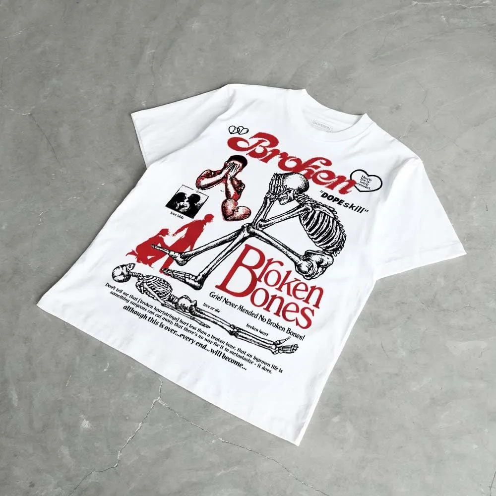 DopeSkill Graphic Tee Streetwear Hip Hop Hypebeast Street Style Unisex T-Shirt Sneaker Colour Matching Shirts Horror Skeleton
