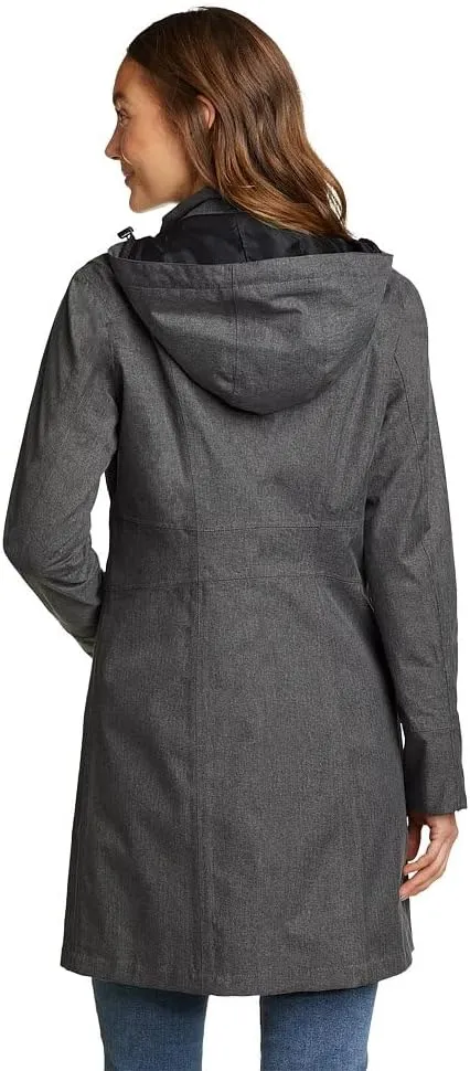 Eddie Bauer Women's Girl on the Go Waterproof Trench Coat