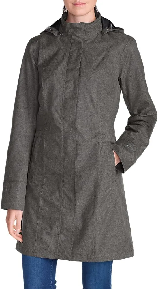 Eddie Bauer Women's Girl on the Go Waterproof Trench Coat