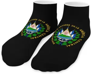 El Sal-vador Coat of Arms Cute Ankle Socks 1 Pairs Low Cut No Show Sock Breathable Stocking for Men Women