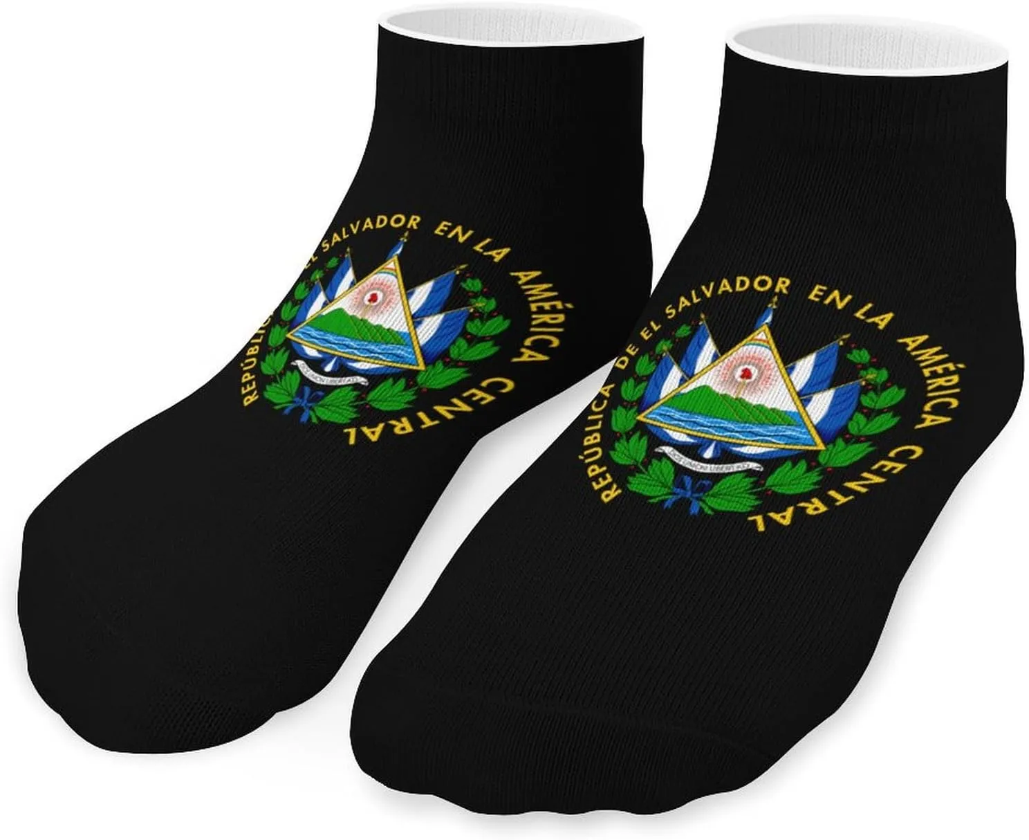 El Sal-vador Coat of Arms Cute Ankle Socks 1 Pairs Low Cut No Show Sock Breathable Stocking for Men Women