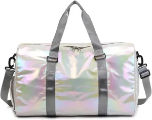 Gym Bag for Women,Sports Travel Duffel Bag, Weekender Overnight Bag with Wet Pocket and Shoes Compartment for Women, Travel,Workout,Gym, Yoga G10 (Beige)