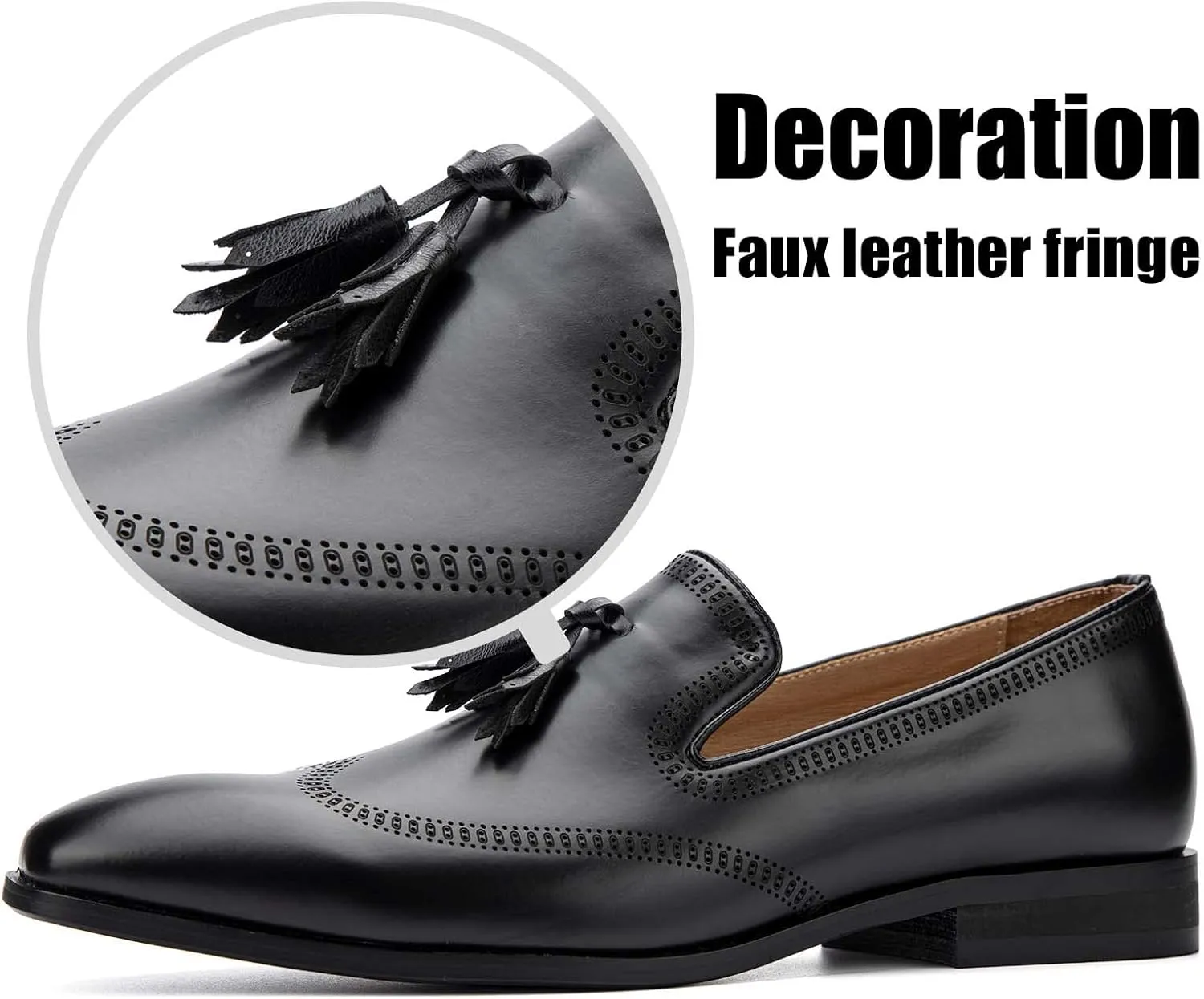 JITAI Mens Loafers Shoes Slip On Driving Shoes Casual Dress Loafer Business Fashion Shoes