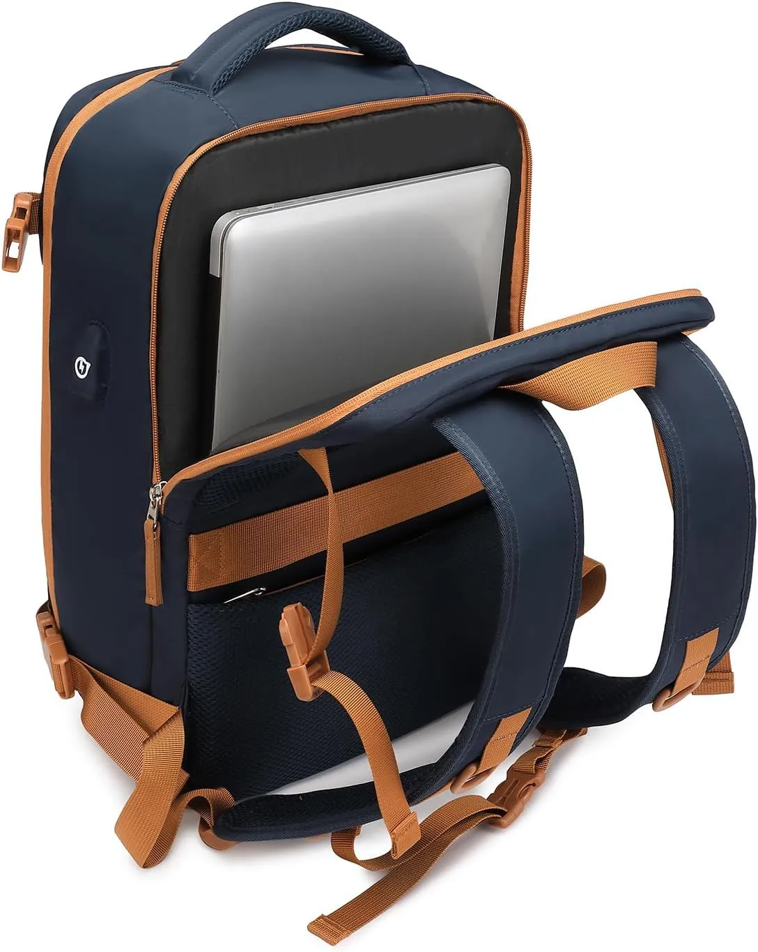 Kono Carry On Backpack 45 x 30 x 18 Casual Daypack Waterproof Travel Rucksack 15.6 Inch Laptop Backpack School Bag with USB Charging Port Shoes Compartment