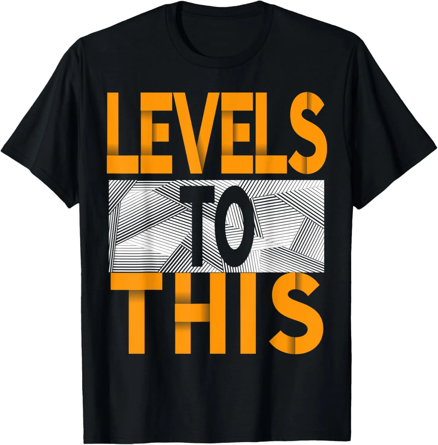 Levels To This Orange Color Graphic T-Shirt