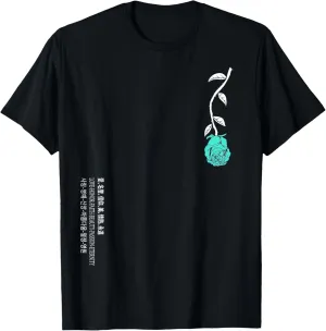 Light Teal Aqua A Rose Is Never Lost Light In Translation T-Shirt