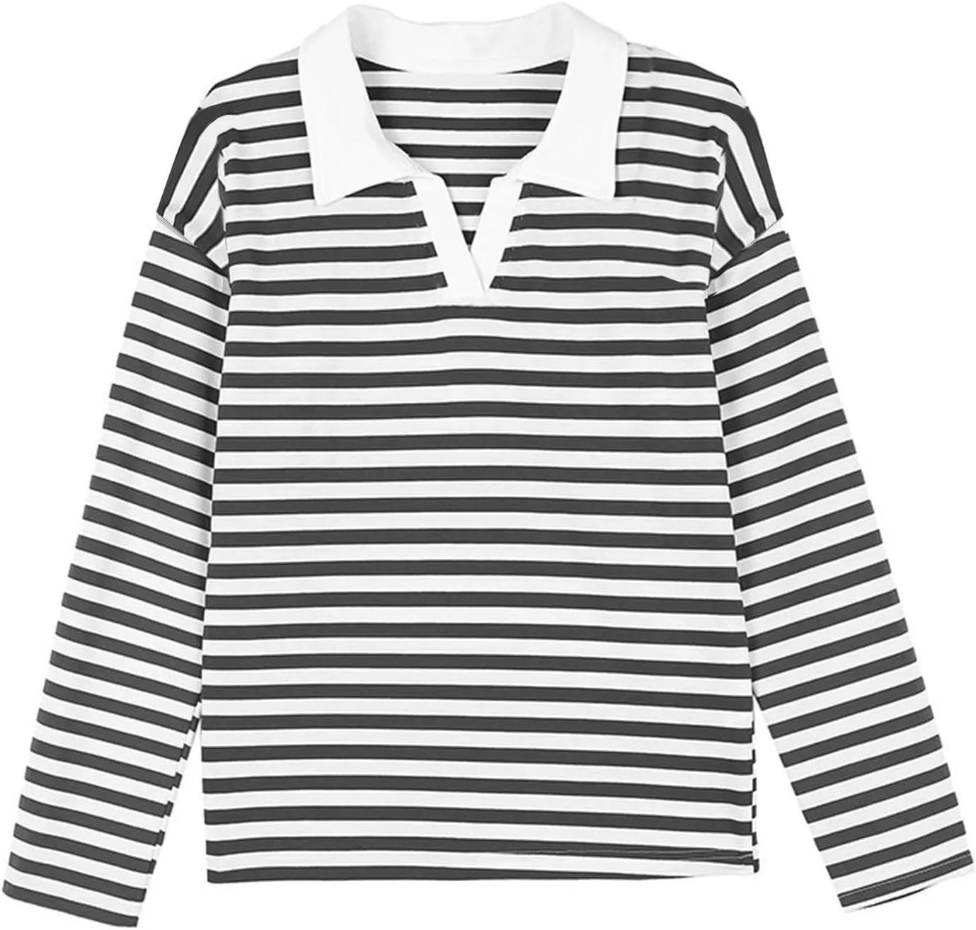 Long Sleeve Striped Oversized Hoodies Sweatshirts For Women Winter Cowl Neck Long Sleeve Pullover Teen Tops Clothes