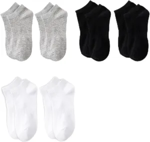 Mens No Show Trainer Socks,Mens Trainer,Mens 6 Pairs Low Cut Ankle Invisible Socks,for Men and Women,Running,Athletic Wear,Breathable Cotton Running, Durable & Quick Drying