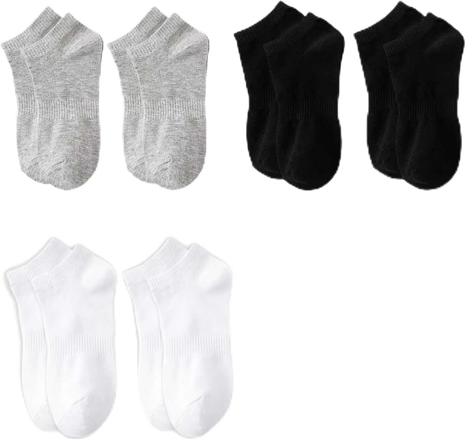 Mens No Show Trainer Socks,Mens Trainer,Mens 6 Pairs Low Cut Ankle Invisible Socks,for Men and Women,Running,Athletic Wear,Breathable Cotton Running, Durable & Quick Drying