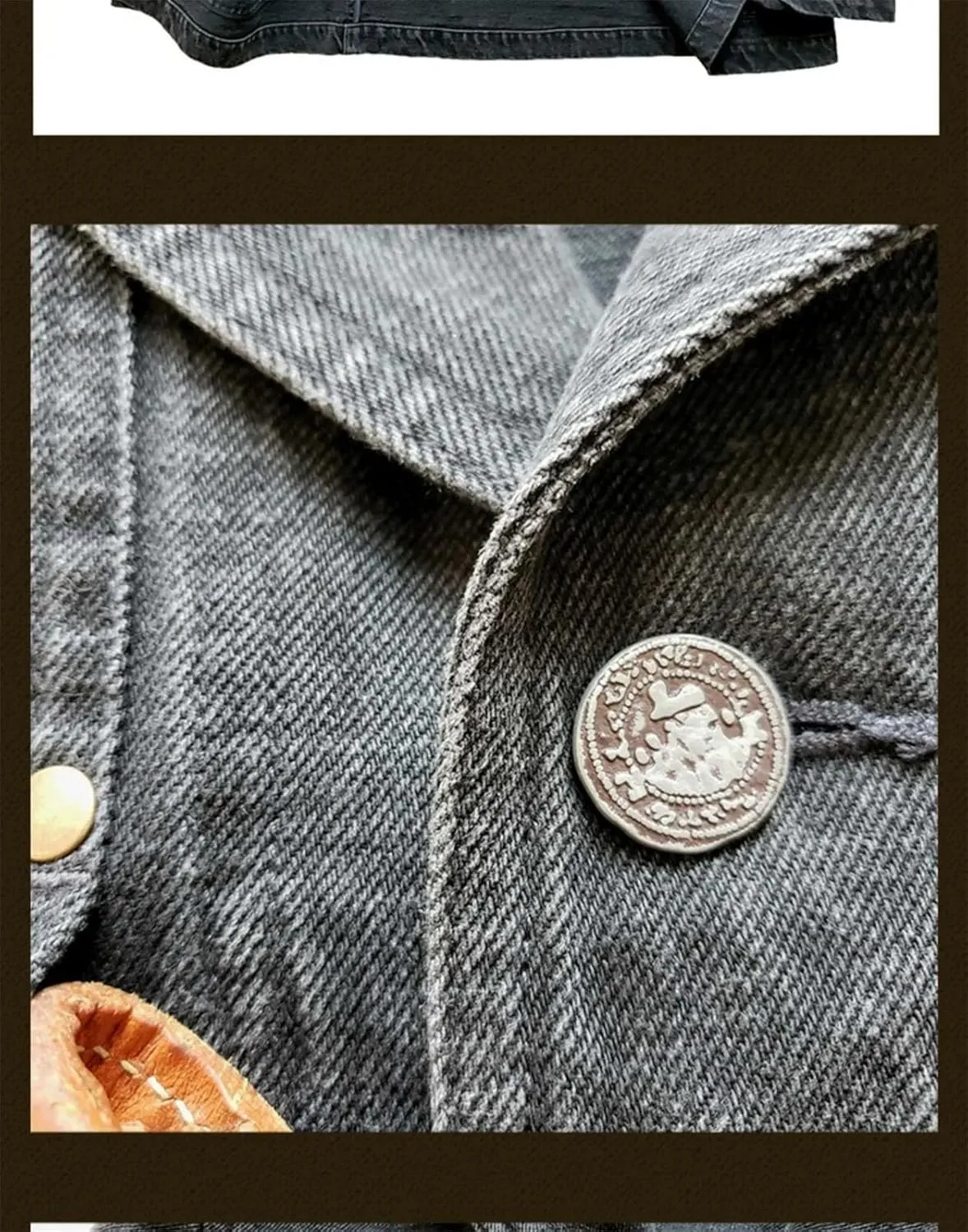 Men's Spring And Winter Cotton Vintage Trucker Denim Jacket Casual Slim Street Style Cycling Jacket
