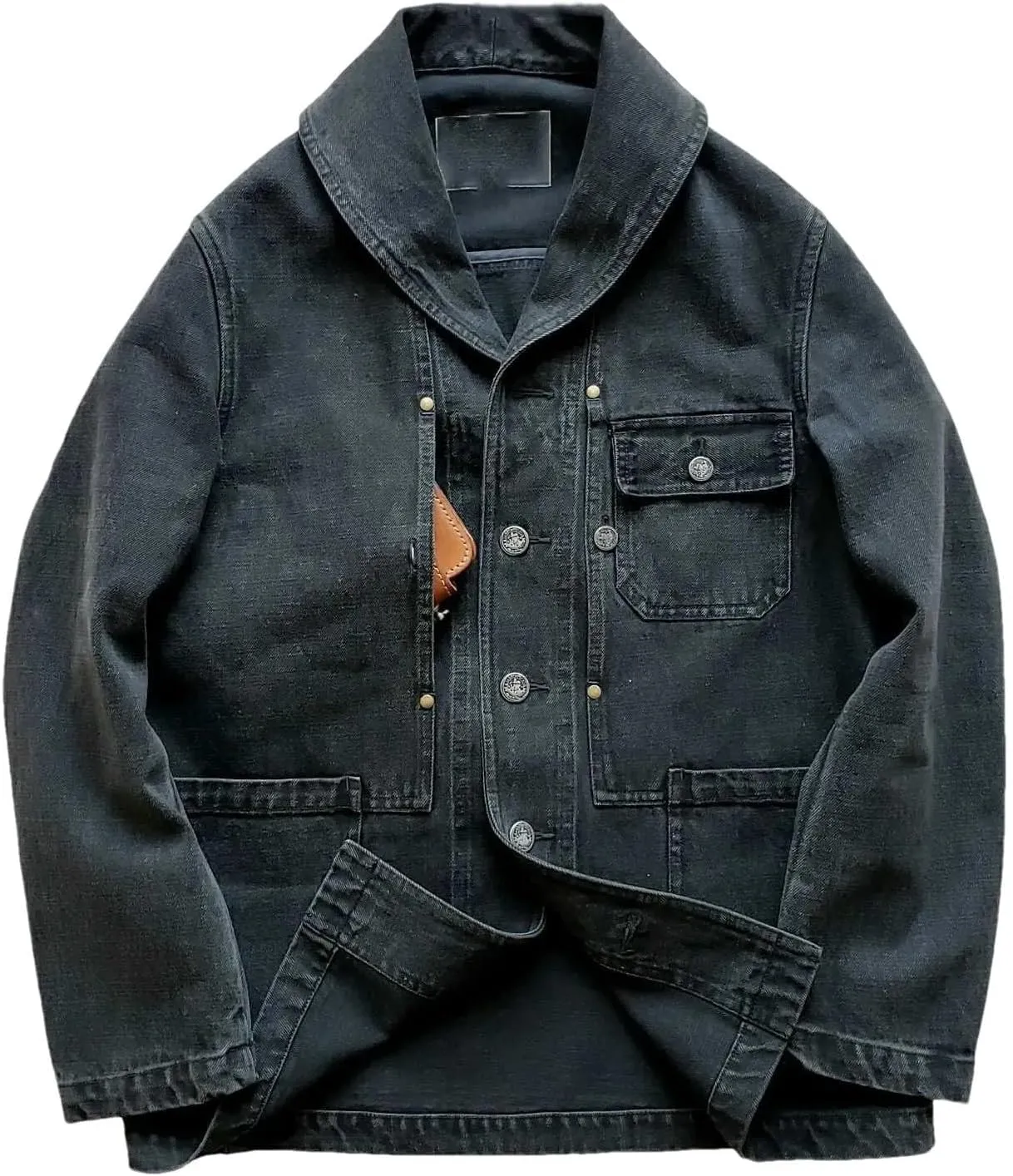 Men's Spring And Winter Cotton Vintage Trucker Denim Jacket Casual Slim Street Style Cycling Jacket
