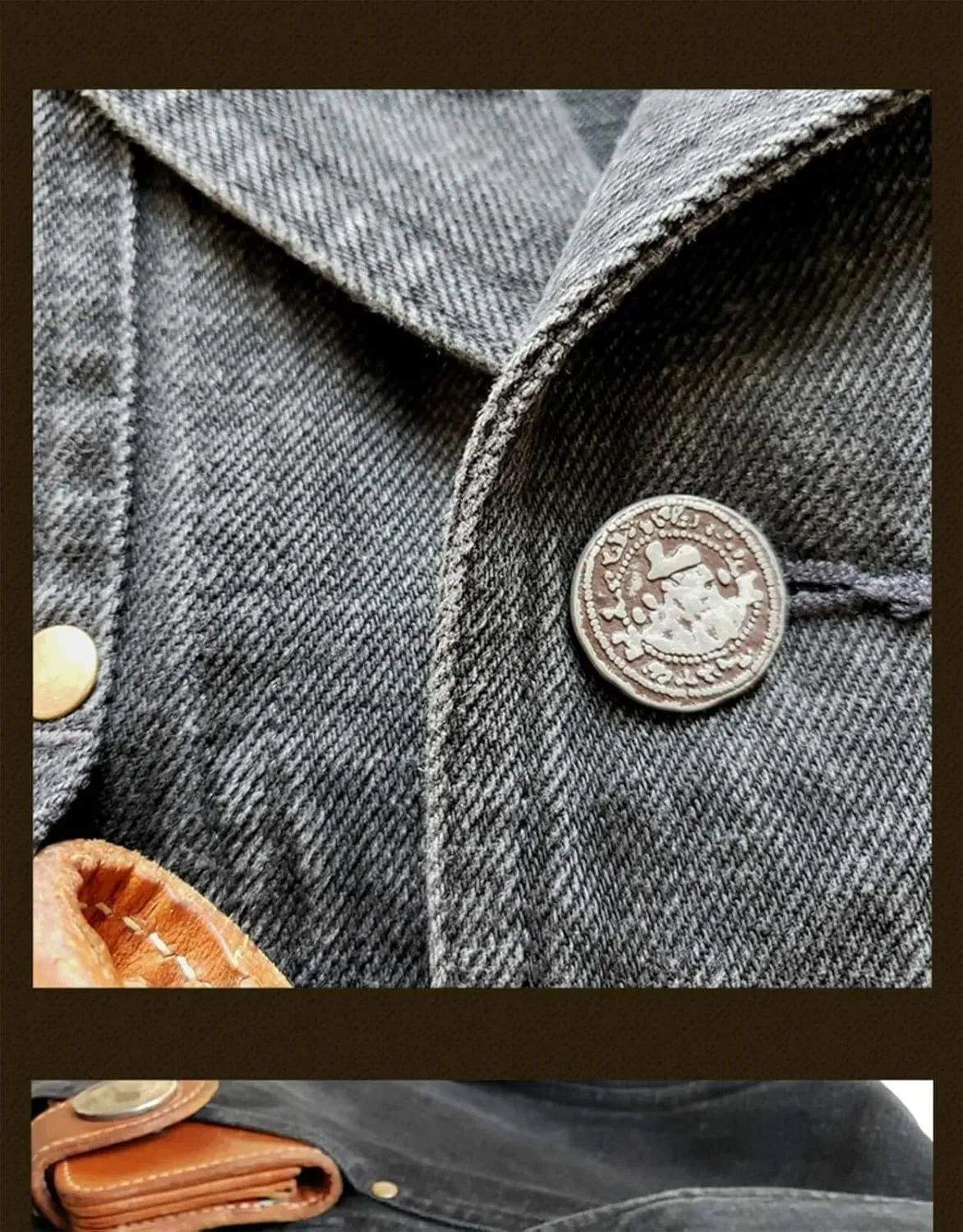 Men's Spring And Winter Cotton Vintage Trucker Denim Jacket Casual Slim Street Style Cycling Jacket