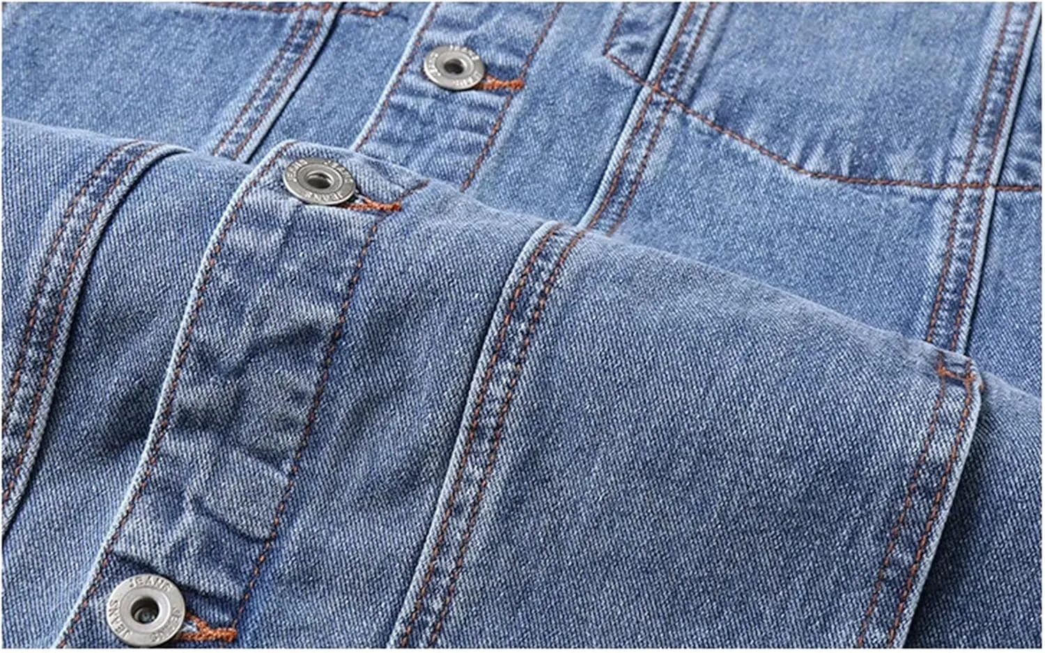 Men's Spring Cotton Lapel Large Size Trucker Denim Jacket Loose Fashion Casual Street Style Denim Top