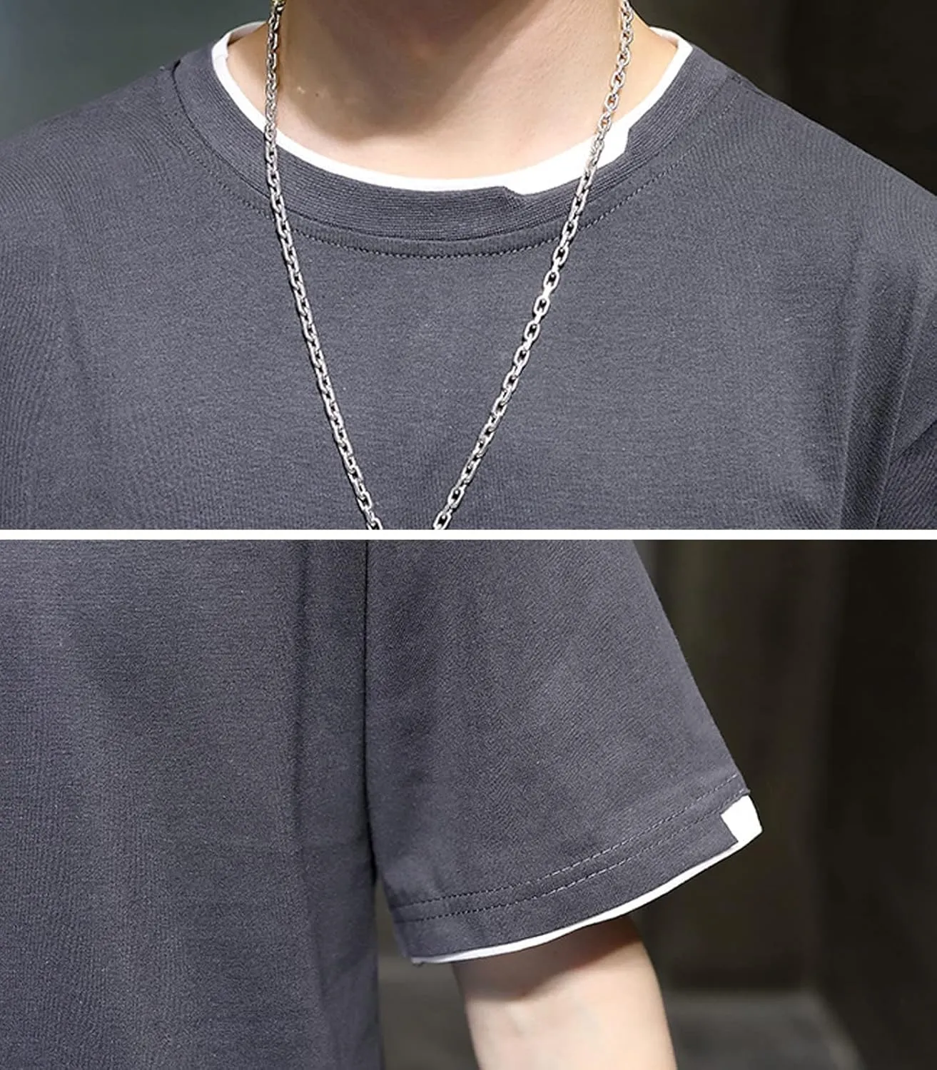 Men's T-Shirt, Unisex Casual Round Neck T-Shirt Japanese Street Style