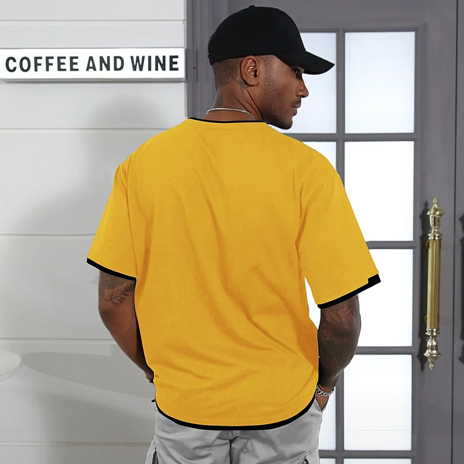 Men's T-Shirt, Unisex Casual Round Neck T-Shirt Japanese Street Style