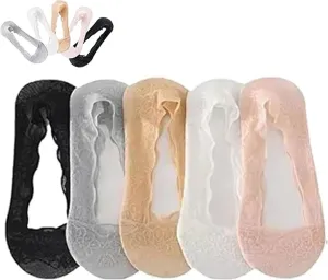 Pleteffect Socks, Mesh Lace No Show Liner for Women, For Women's Summer Sweat-Absorbent and Non-slip Socks