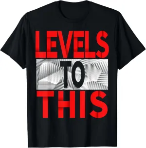 Red & White Levels To This Red & White Color Graphic T-Shirt