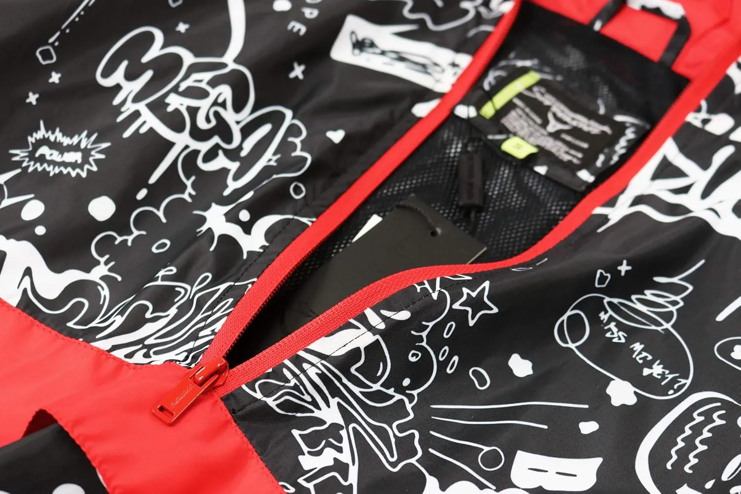 Screenshotbrand Lightweight Hooded Water Resistant Windbreaker - Zip-up Fashion Map Print Rain Jacket