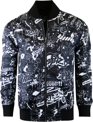 Screenshotbrand Lightweight Hooded Water Resistant Windbreaker - Zip-up Fashion Map Print Rain Jacket