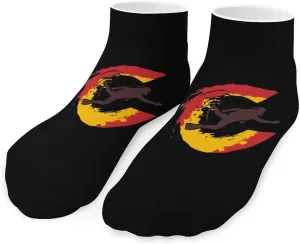 Scuba Diver Colorado Flag Cute Ankle Socks 1 Pairs Low Cut No Show Sock Breathable Stocking for Men Women