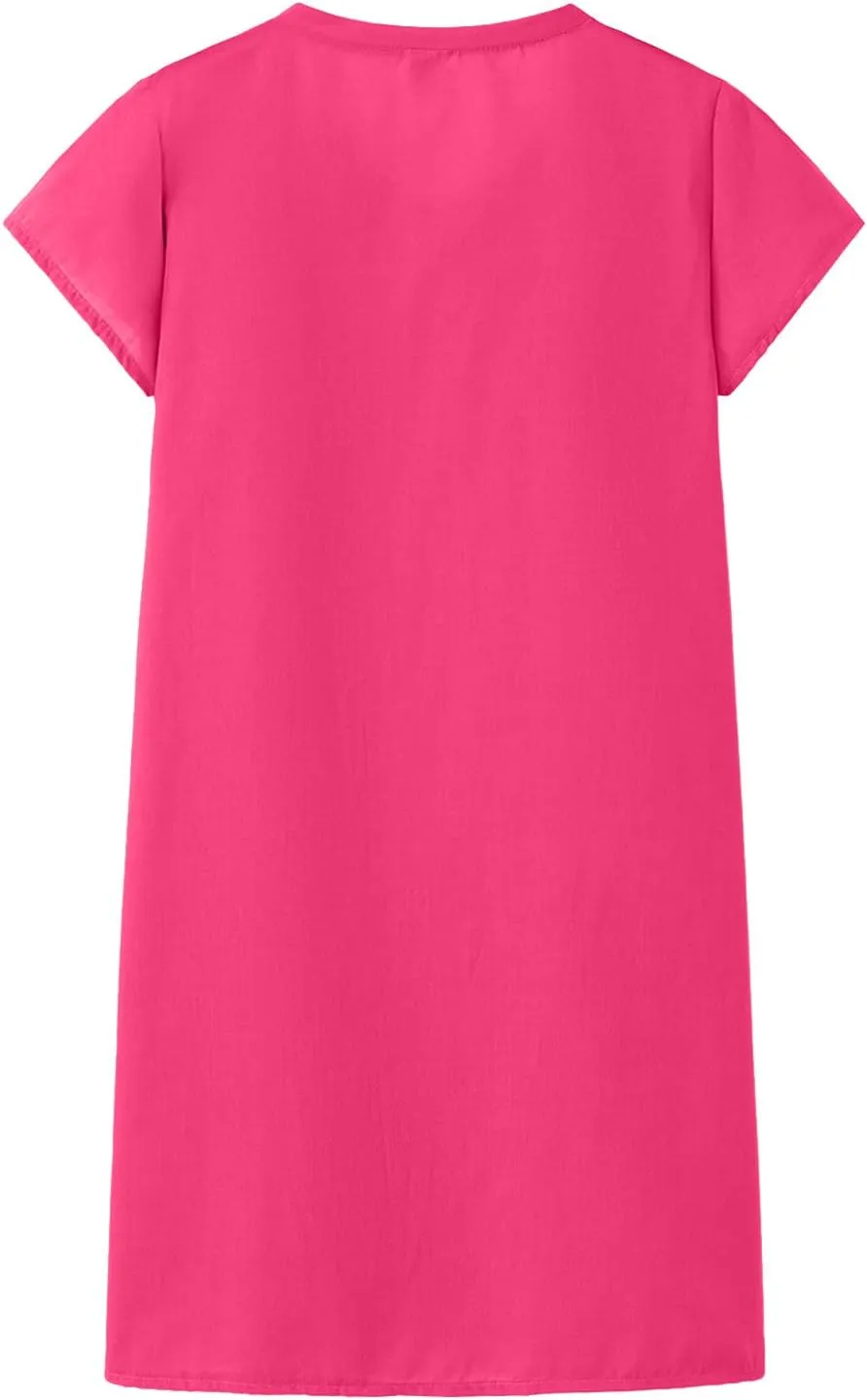 Summer Dress, Casual T Shirt Dress for Women Flowy Tunic Dress with Pockets Reg and Plus Size