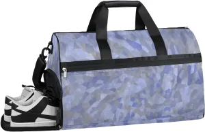 Swirl Camo Sports Gym Bag with Wet Pocket & Shoes Compartment Waterproof Workout Duffel Bag for Women and Men Weekender Overnight Duffle Bag Travel Carry-on Tote