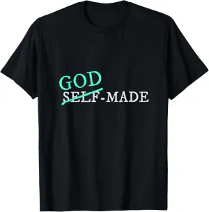 Teal Aqua God-Made Teal Aqua Graphic T-Shirt