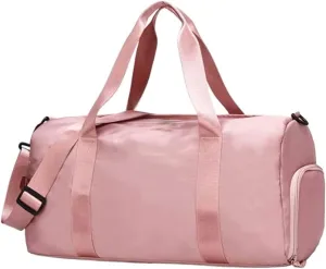 Travel Duffel Bag, Gym Bag for Women and Men, Duffel Bag for Sports, Gyms and Travel, Waterproof Sports Gym Bag with Wet Pocket & Shoes Compartment (Color : Pink)