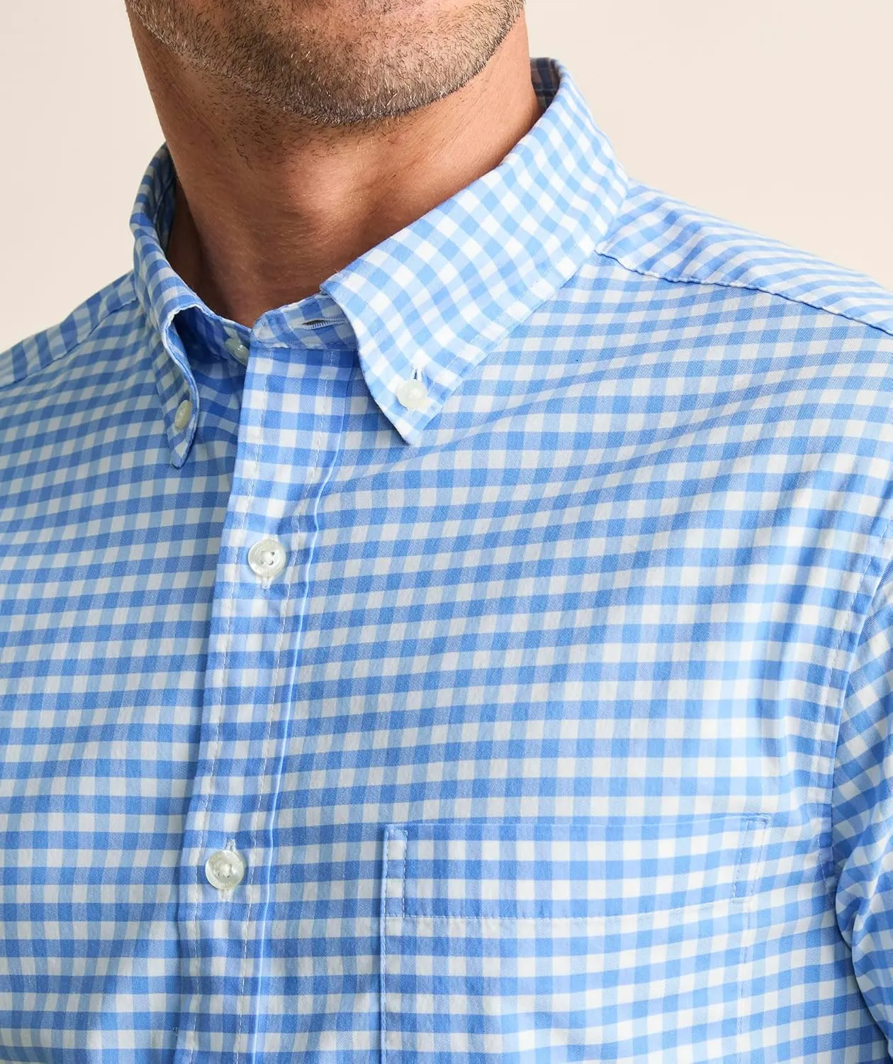 vineyard vines Men's On-The-go Brrr Gingham Shirt