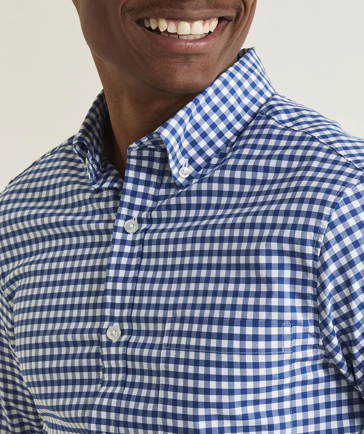 vineyard vines Men's On-The-go Brrr Gingham Shirt