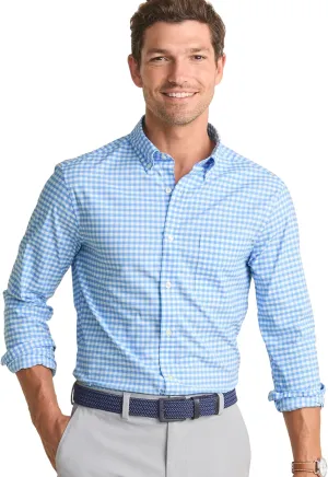 vineyard vines Men's On-The-go Brrr Gingham Shirt