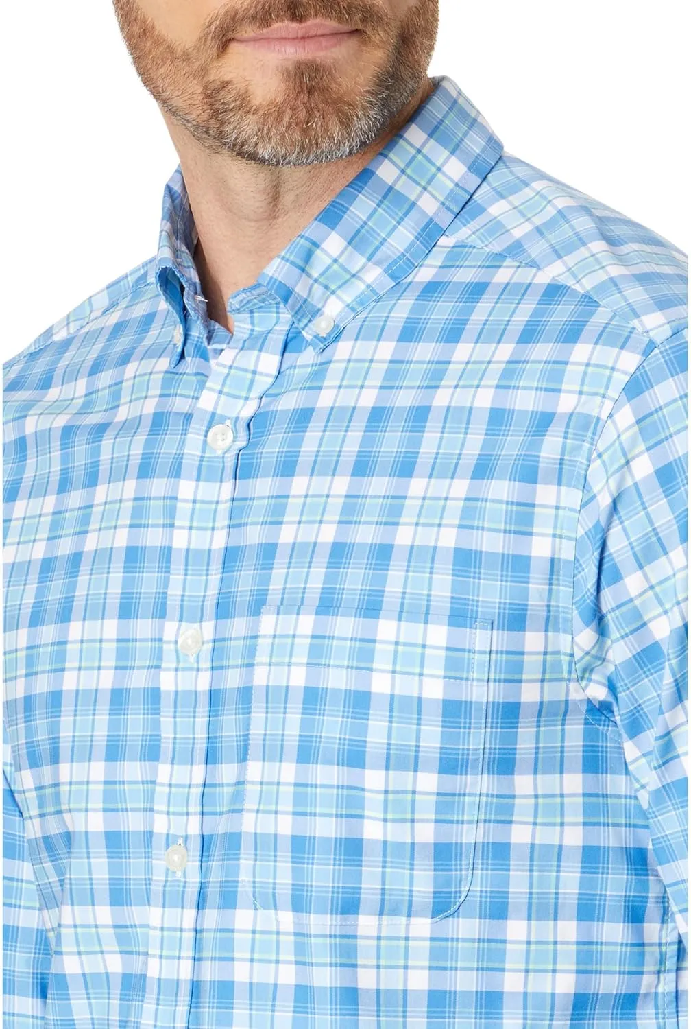 vineyard vines Men's On-The-go Brrr Gingham Shirt