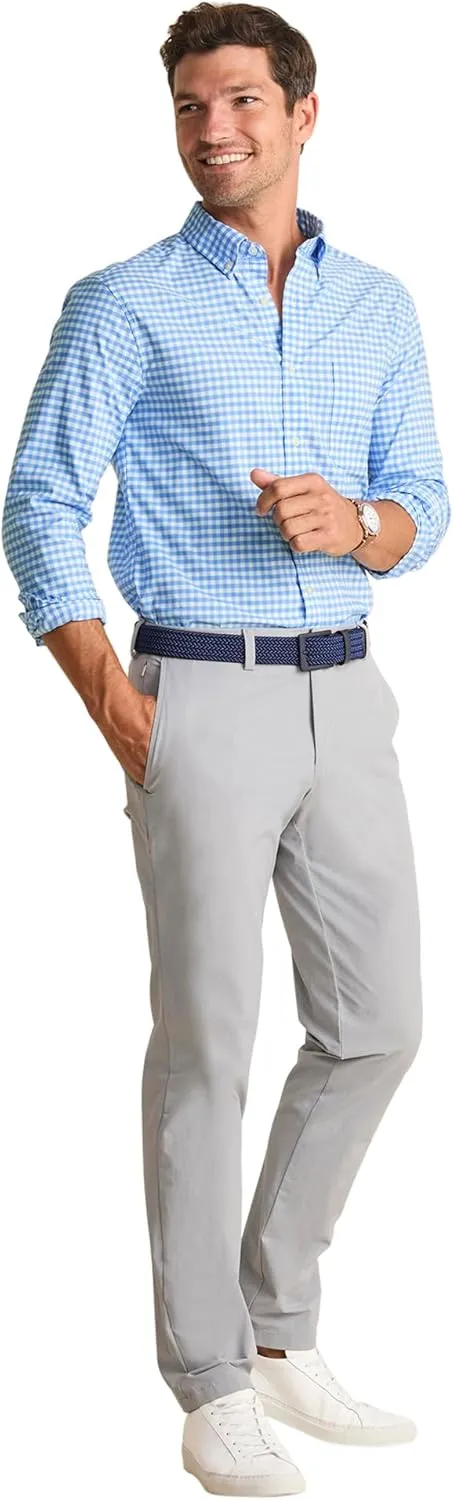 vineyard vines Men's On-The-go Brrr Gingham Shirt