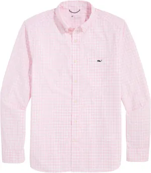 vineyard vines Men's On-The-go Nylon Gingham Shirt
