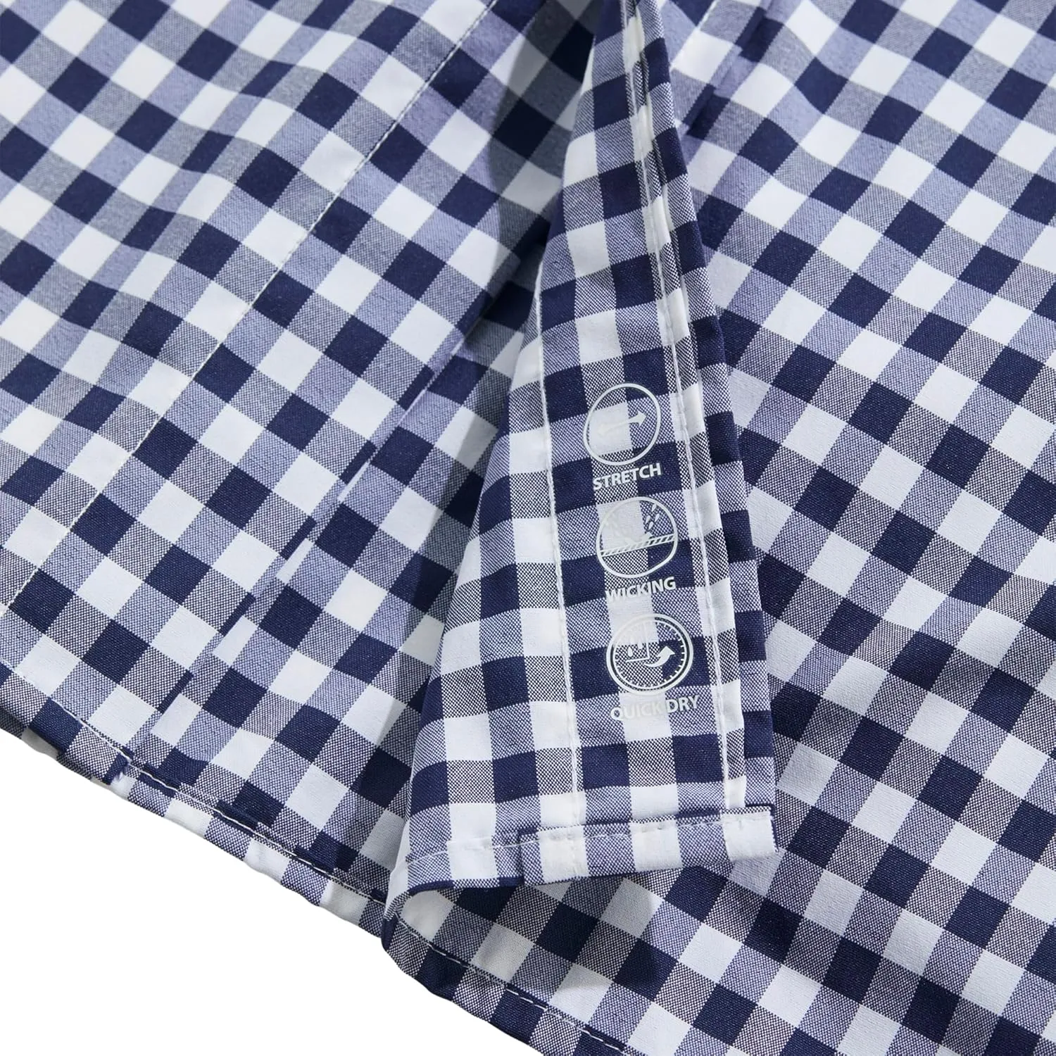 vineyard vines Men's On-The-go Nylon Gingham Shirt