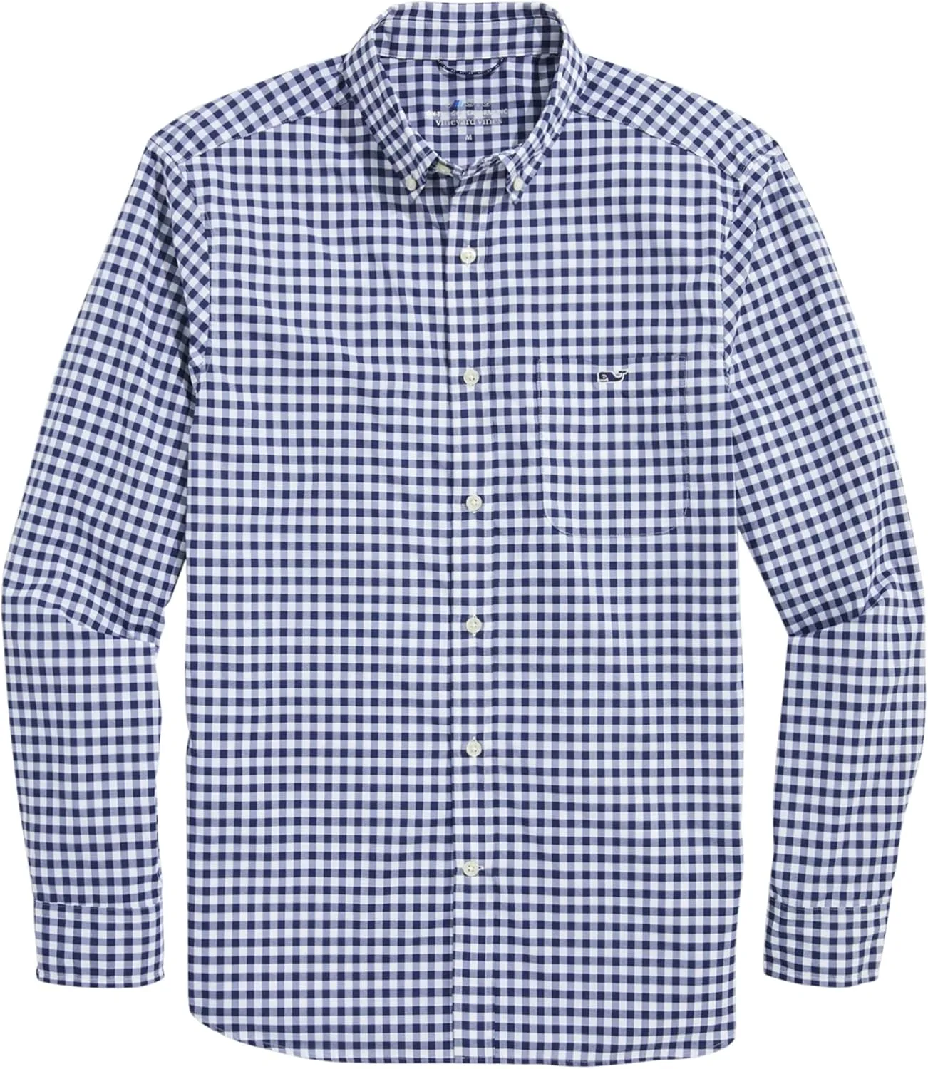 vineyard vines Men's On-The-go Nylon Gingham Shirt