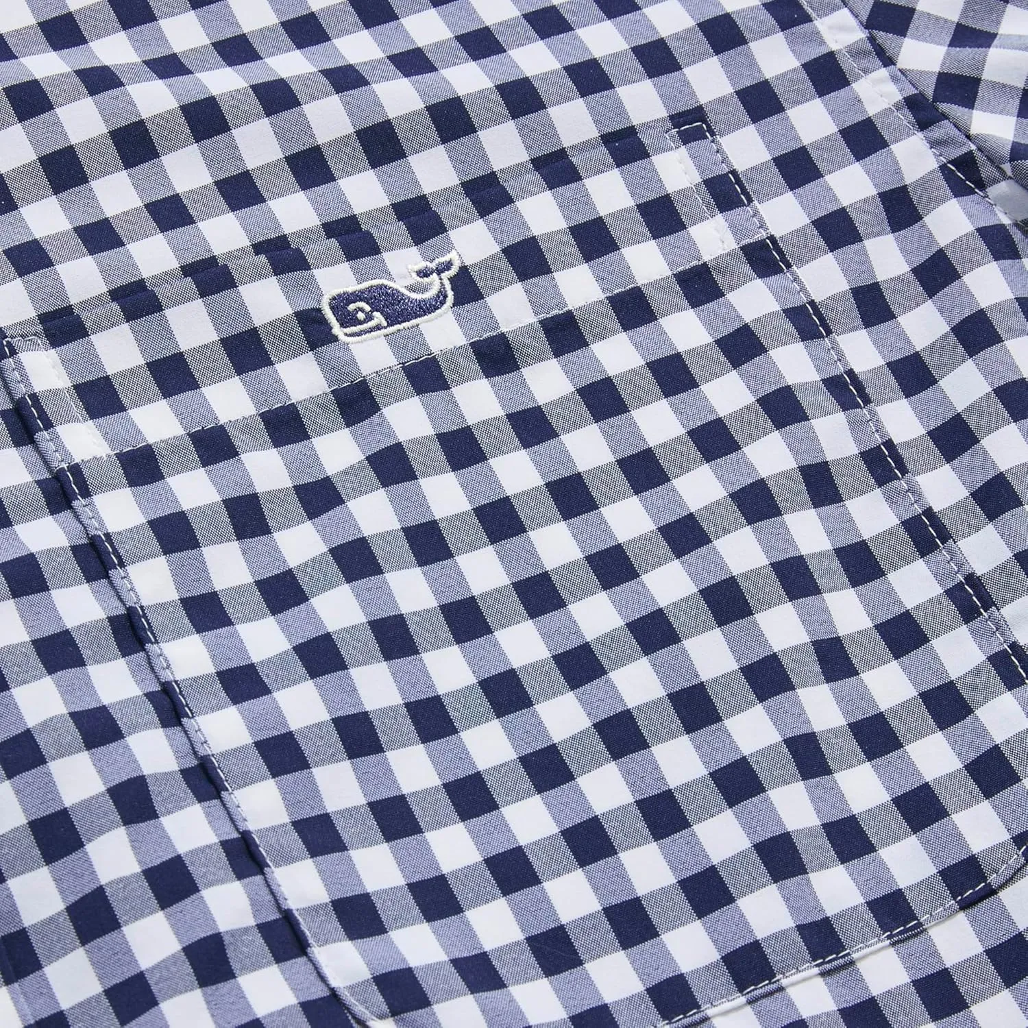 vineyard vines Men's On-The-go Nylon Gingham Shirt