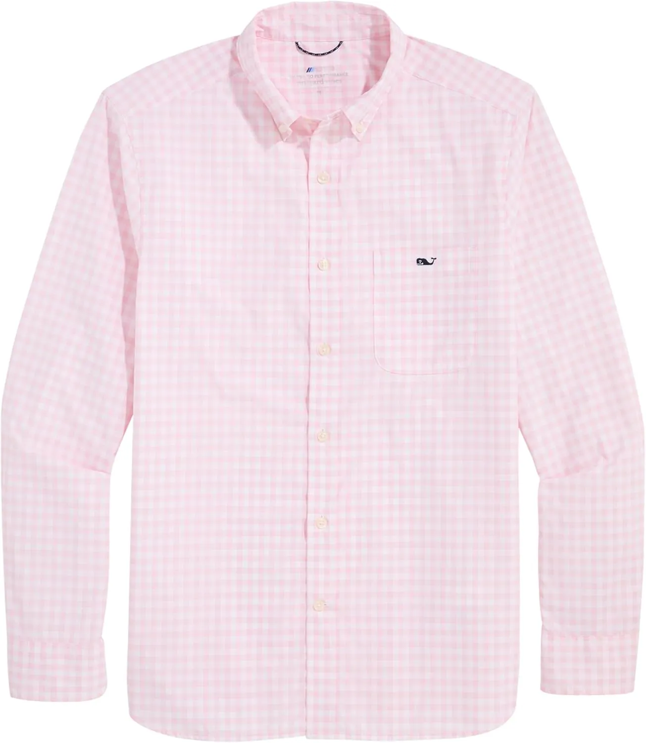 vineyard vines Men's On-The-go Nylon Gingham Shirt