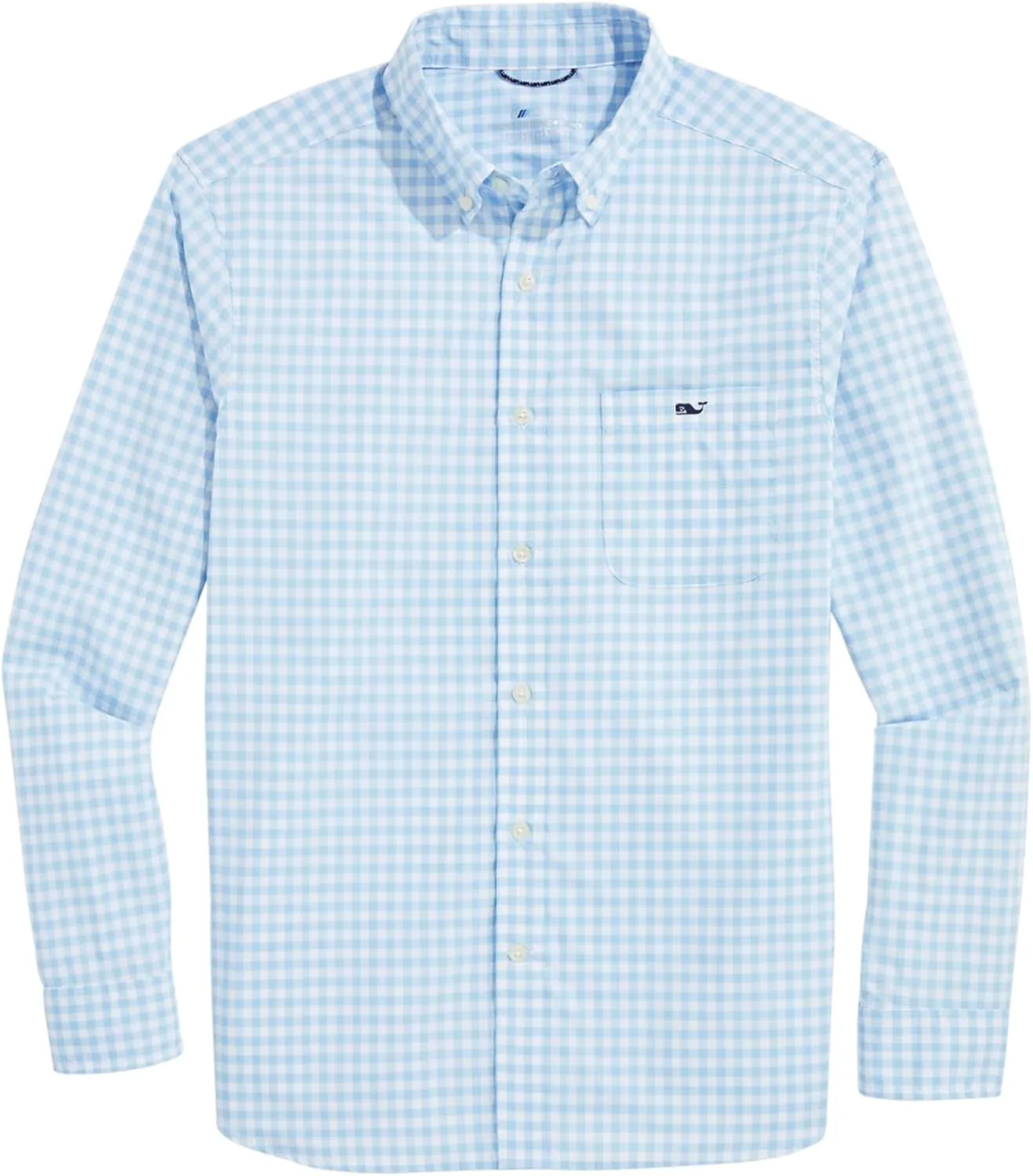 vineyard vines Men's On-The-go Nylon Gingham Shirt