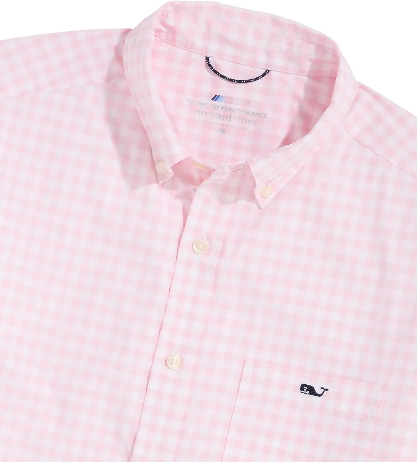 vineyard vines Men's On-The-go Nylon Gingham Shirt